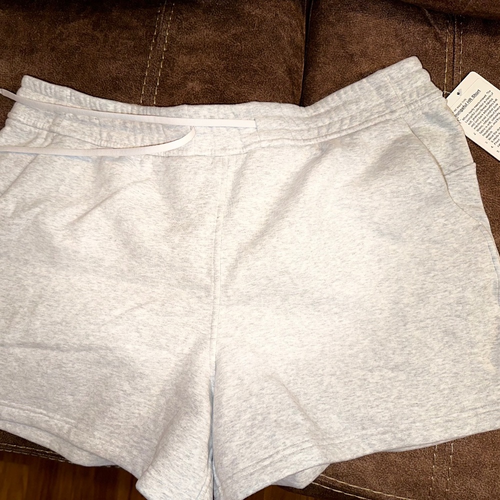 NWT Lululemon Loungeful Shorts Grey size 12